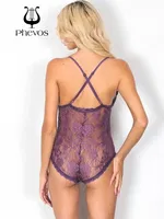 Phevos Mor Fantezi Dantelli Babydoll Mor görsel 5