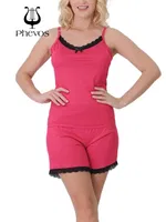 Dantelli Phevos Şortlu Pijama Takımı görsel 7