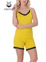 Dantelli Phevos Şortlu Pijama Takımı görsel 13