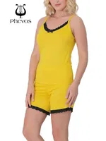 Dantelli Phevos Şortlu Pijama Takımı görsel 14