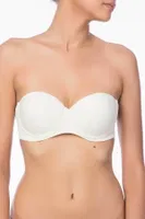 Pierre Cardin Abby Şeffaf Straplez Boş Kap Desteksiz Tek Sütyen 6021 Beyaz görsel 6