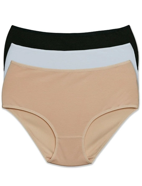 Yüksek Bel Külot 3 Lü Ekonomik Paket Maxi Cut Pierre Cardin 2033