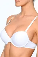 Pierre Cardin Sofia Push Up Destekli Tek Sütyen 6015 Beyaz detay görünüm