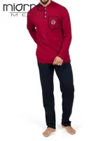 Pijama Takımı Erkek Bordo detay görünüm