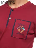 Pijama Takımı Erkek Bordo görsel 4