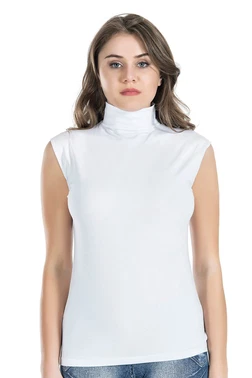 Derya Kurşun Sıfır Kol Balıkçı Yaka Kadın Atlet Derya Kurşun 223