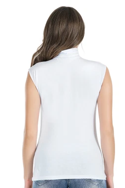 Derya Kurşun Sıfır Kol Balıkçı Yaka Kadın Atlet Derya Kurşun 223 - Alternatif Görünüm