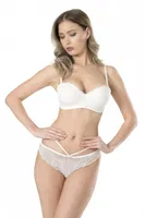 Soft Cup Straplez Sütyen Takım Fabony 4090 Ekru görsel 7