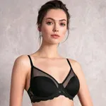 Balenli Desteksiz Dolgusuz Toparlayıcı Dantelli Küçültücü Sütyen Anıl 3750 Siyah farklı açı
