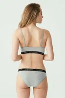 Us Polo 65004 Büstiyer Slip Takım Gri görsel 6