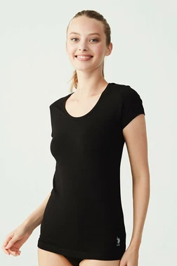 Us. POLO Assn. Us Polo 66003 Derin Yuvarlak Yaka Tişört - Alternatif Görünüm