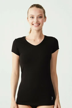 Us. POLO Assn. Us Polo 66004 Kısa Kollu V Yaka Tişört - Alternatif Görünüm