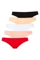 Us Polo 67006 5'li Kıl Lastikli Slip Siyah-Beyaz-Ten-Somon-Kırmızı