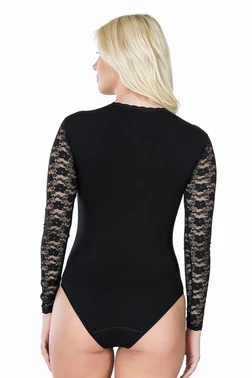 Derya Kurşun Uzun Kol Dantelli Kadın Body Derya Kurşun 342 - Alternatif Görünüm