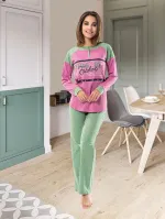 Uzun Kol Kadın Pijama Takım Derya Kurşun 1120