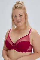 Venüs Toparlayıcı Cuplı Sütyen Eros ERSK300 Vişne detay görünüm