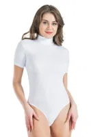Yarım Kol Boğazlı Çıtçıtlı Kadın Body Derya Kurşun 325 Beyaz