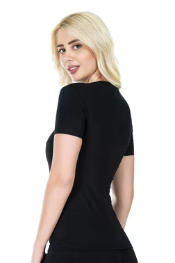 Derya Kurşun Yarım Kol V Yaka Kadın Tişört Derya Kurşun 227 - Alternatif Görünüm