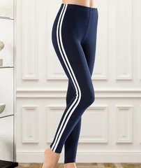 Derya Kurşun Yüksek Bel Şeritli Kadın Tayt Derya Kurşun 0531