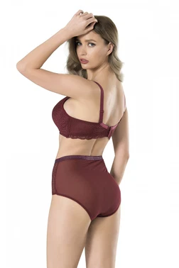 Fabony Dantelli Yumuşak Soft Cup Sütyen Takım Fabony 4000 - Alternatif Görünüm