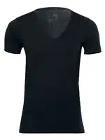 Penye V Yaka Kısa Kol Fanila Atlet Yüzde Yüz Pamuk Anıt 1173 Siyah