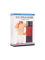 3 Lü Uzun Paçalı U.S. Polo Assn. Boxer 80454 Gri-Lacivert-Kırmızı görsel 11
