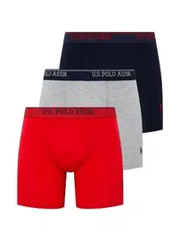 Us. POLO Assn. 3 Lü Uzun Paçalı U.S. Polo Assn. Boxer 80454