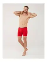 3 Lü Uzun Paçalı U.S. Polo Assn. Boxer 80454 Gri-Lacivert-Kırmızı görsel 7