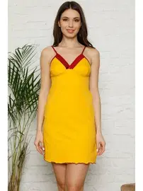 Akbeniz İp Askılı Penye Gecelik Akbeniz 396