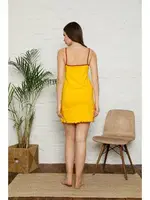 İp Askılı Penye Gecelik Akbeniz 396 Sarı farklı açı