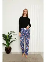 Akbeniz Kadın Pamuklu Alt Pijama 27391 Lacivert