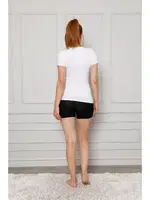 Akbeniz Kadın Penye Boxer 5870 Siyah farklı açı