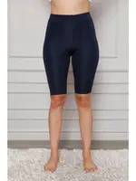 Akbeniz Microfiber Diz Üstü Tayt 5869 Lacivert farklı açı