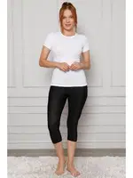 Akbeniz Microfiber Kapri Tayt 5864 Siyah
