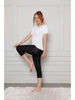 Akbeniz Microfiber Kapri Tayt 5864 Siyah farklı açı