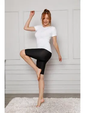 Akbeniz Akbeniz Penye Likralı Diz Üstü Tayt 5876P - Alternatif Görünüm