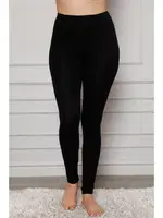 Akbeniz Penye Likralı Tayt 5874P Siyah detay görünüm