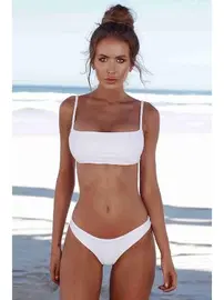 Angelsin Angelsin Bikini Tek Üst Beyaz