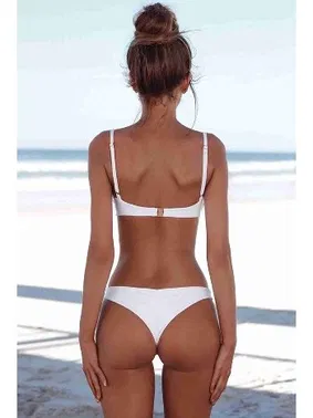 Angelsin Angelsin Bikini Tek Üst Beyaz - Alternatif Görünüm