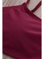 Angelsin Bikini Tek Üst Bordo Bordo farklı açı