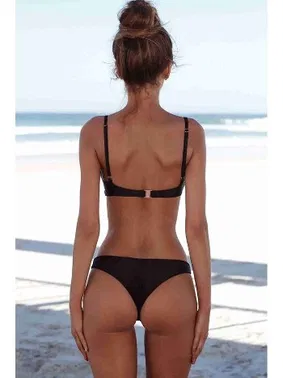 Angelsin Angelsin Bikini Tek Üst Siyah - Alternatif Görünüm