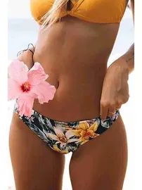 Angelsin Angelsin Çiçekli Bikini Alt Çok Renkli