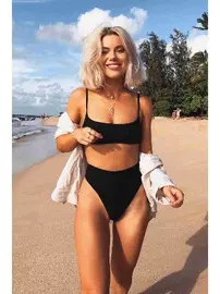 Angelsin Angelsin Şık Bikini üst Siyah