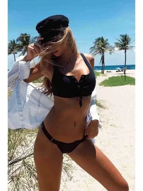 Angelsin Angelsin Siyah Bikini Alt Siyah