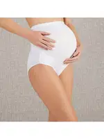 Pamuk ve Modal Kumaş Yüksek Bel Hamile Külodu Anıl 2588 Beyaz farklı açı