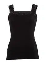 Anıt Bayan Dantel Askılı Atlet 2172 Siyah