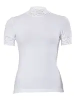 Anıt Dantelli Balıkçı T-Shirt 2180 Beyaz