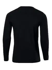 Anıt  Anıt Sıfır Yaka Uzun Kollu Fit Kalıp T-Shirt 1165