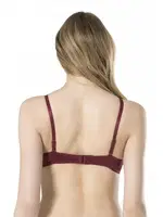 Basic Yanı Kesik Dolu Cup Sütyen Fabony 3000 Bordo görsel 4