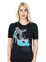 Derya Kurşun Baskılı Kadın Tişört Derya Kurşun 275